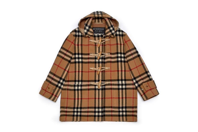 gosha rubchinskiy fall winter 2018 burberry check jacket collaboration