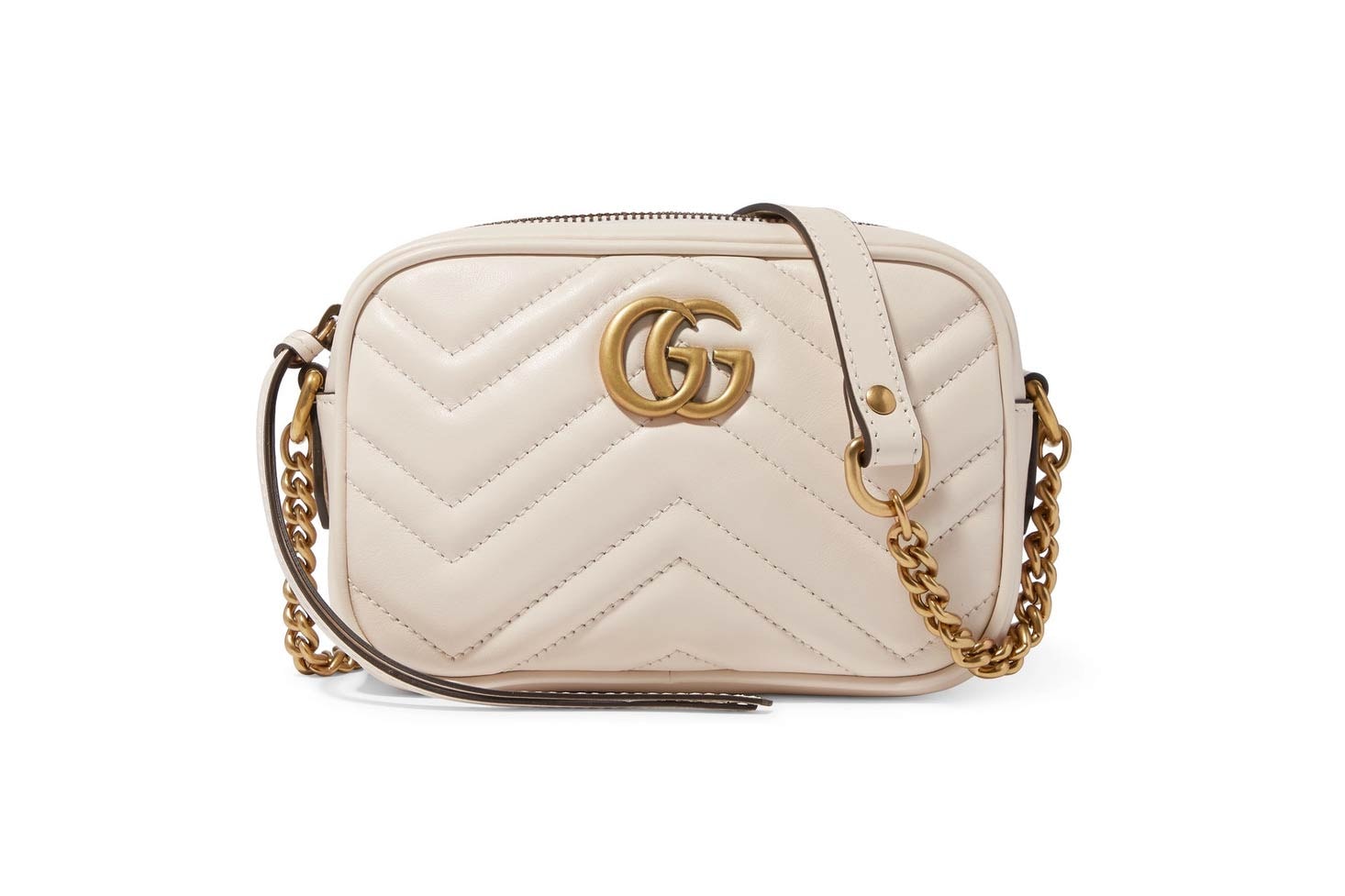 Gucci Marmont Mini Camera Bag White