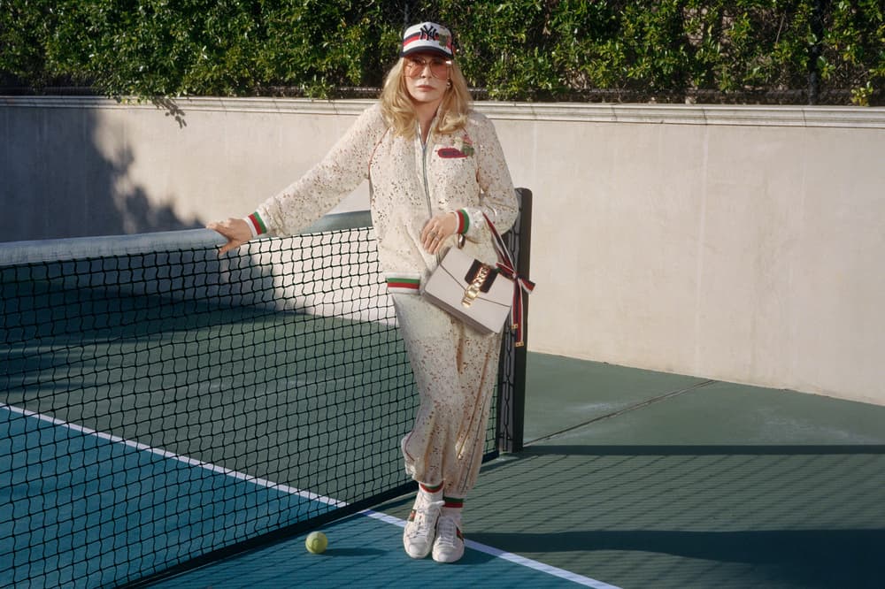 Gucci Handbag Campaign Faye Dunaway Sylvie Top Handle White