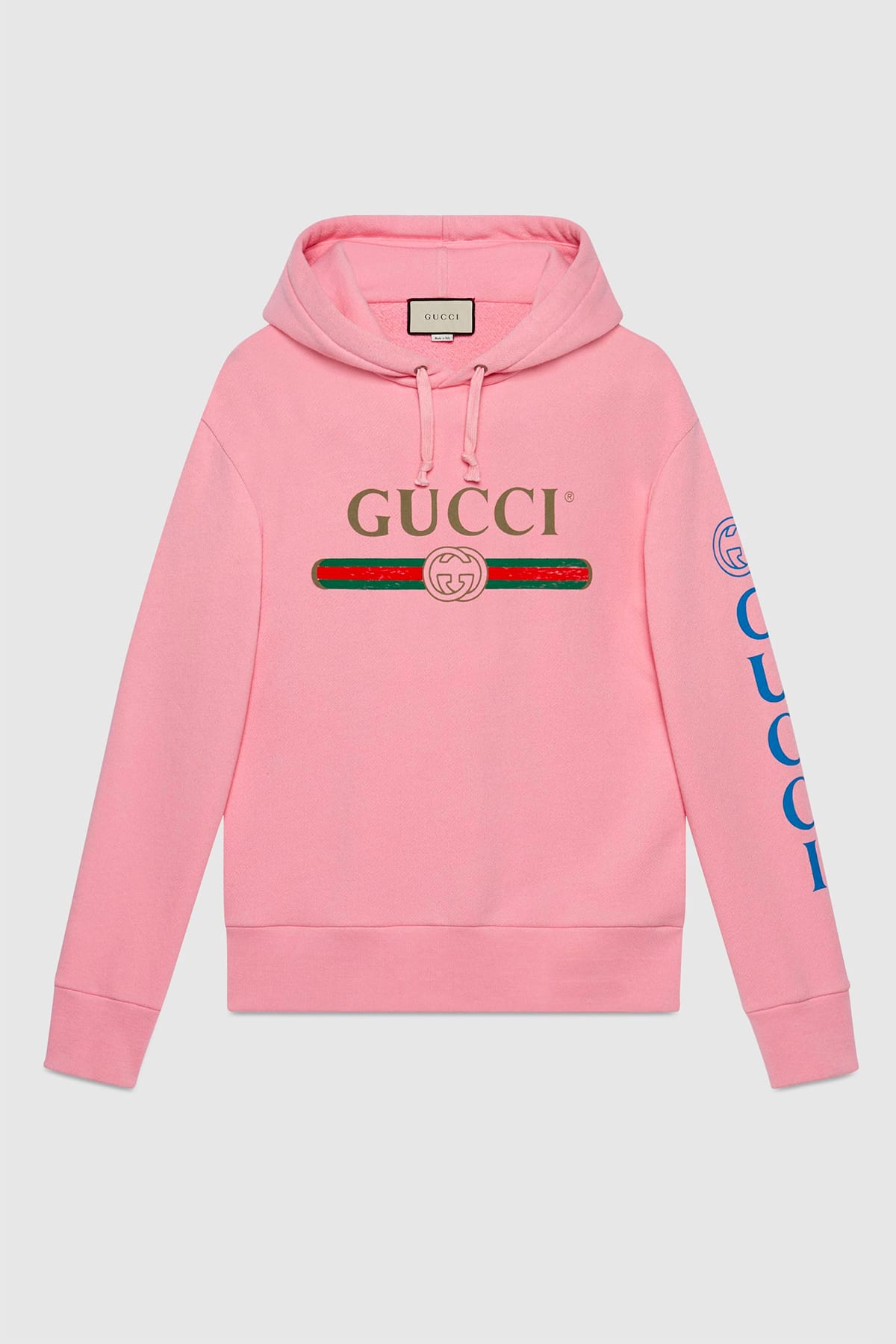 Gucci Pink Vintage Logo Hoodie with 