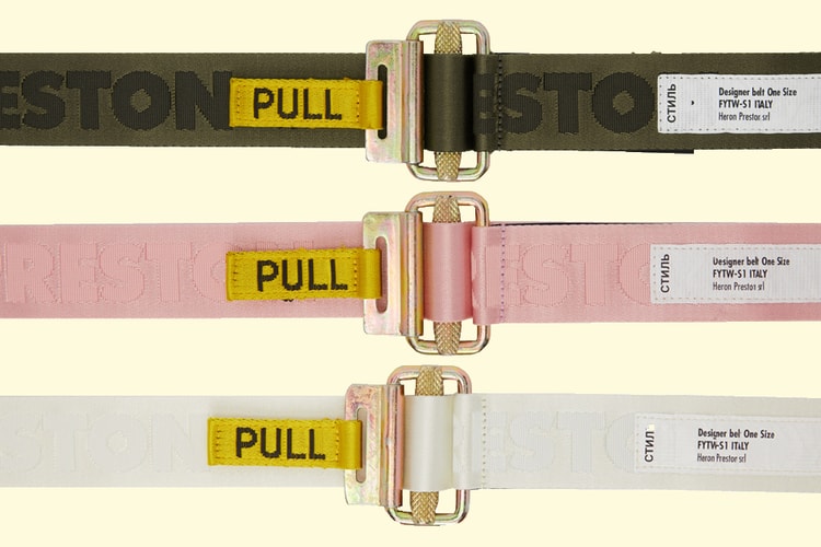 Heron Preston's Logo Tape Belt Now Comes in 3 New Colorways