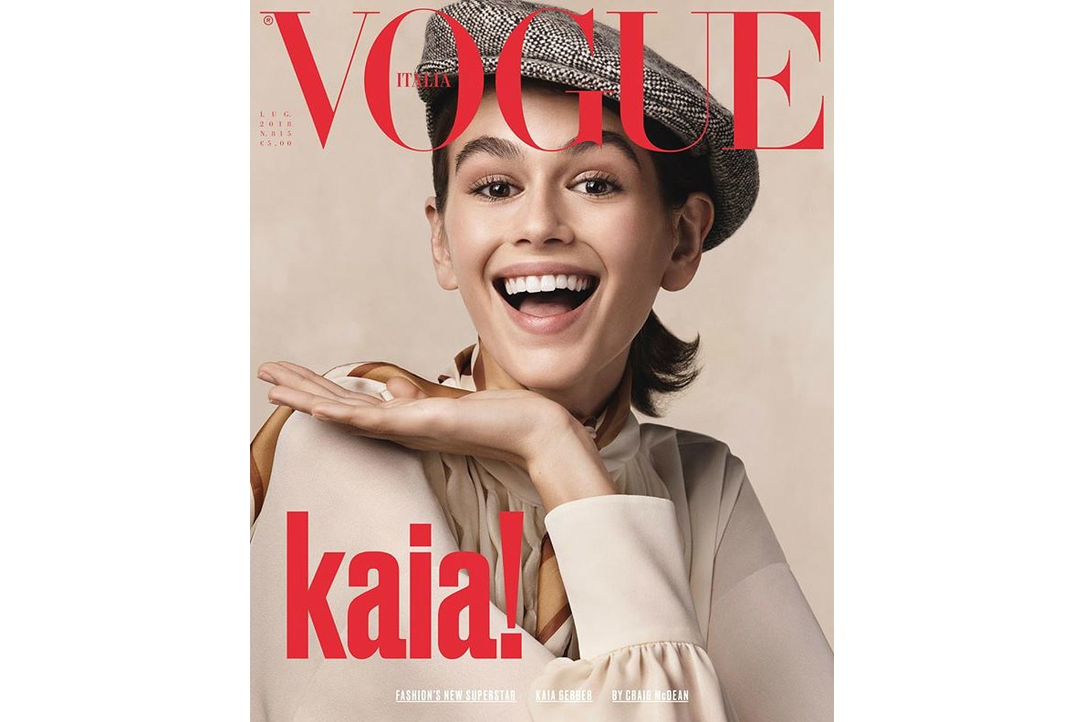 Kaia Gerber Vogue Italia July 2018 Cover Issue