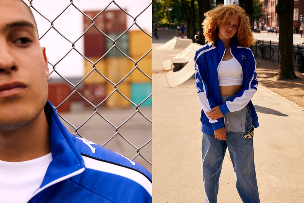 Kappa BANDA Spring/Summer 2018 Collection Editorial Track Jacket Blue White