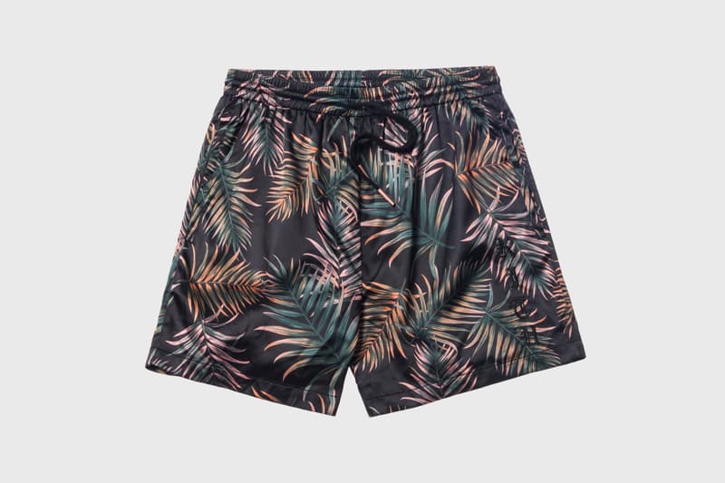 KITH Women Summer 2018 Collection Satin Ellen Short Leaf Print