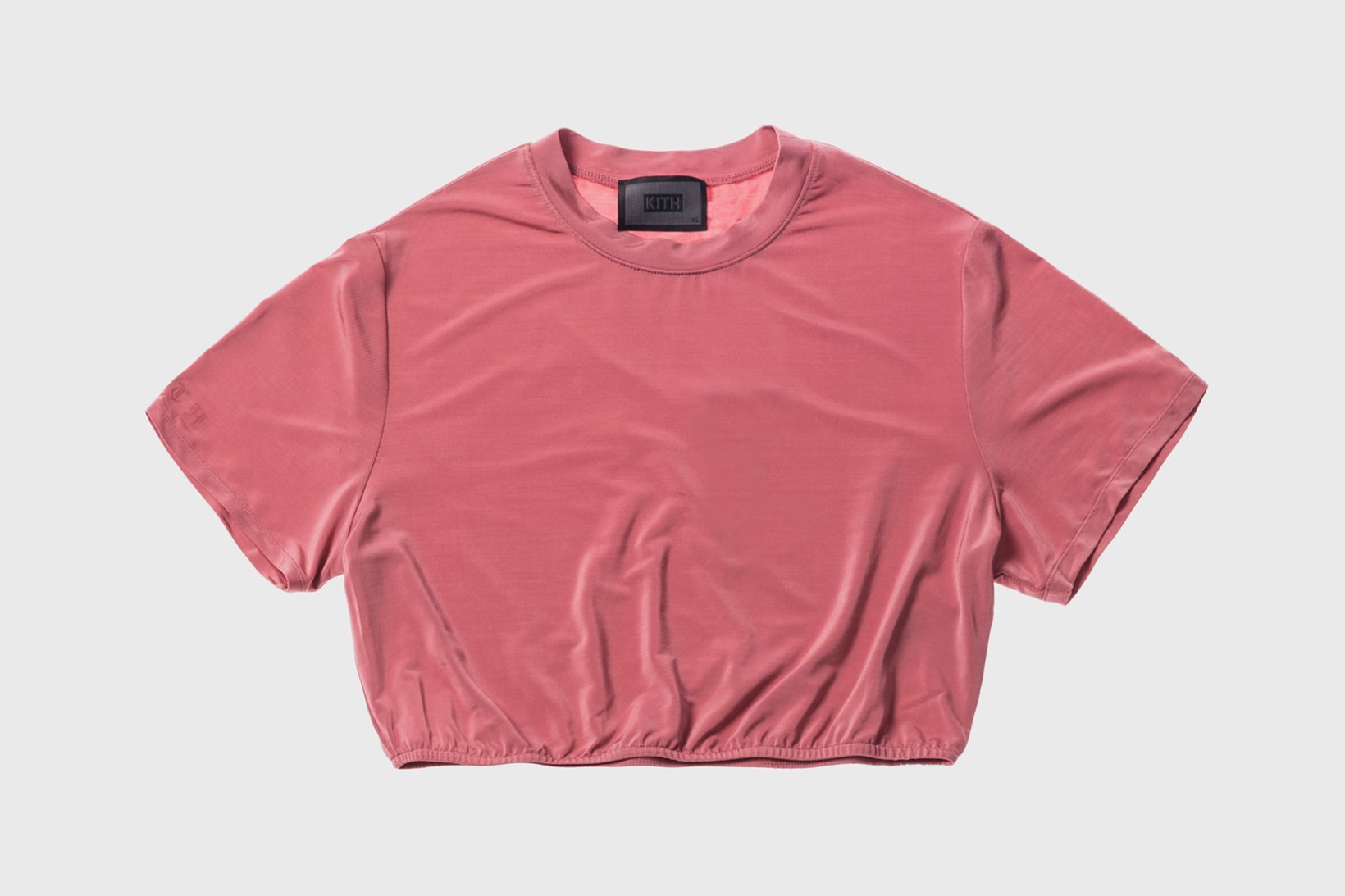 KITH Women Summer 2018 Collection Adele Cropped Tee Dusty Rose