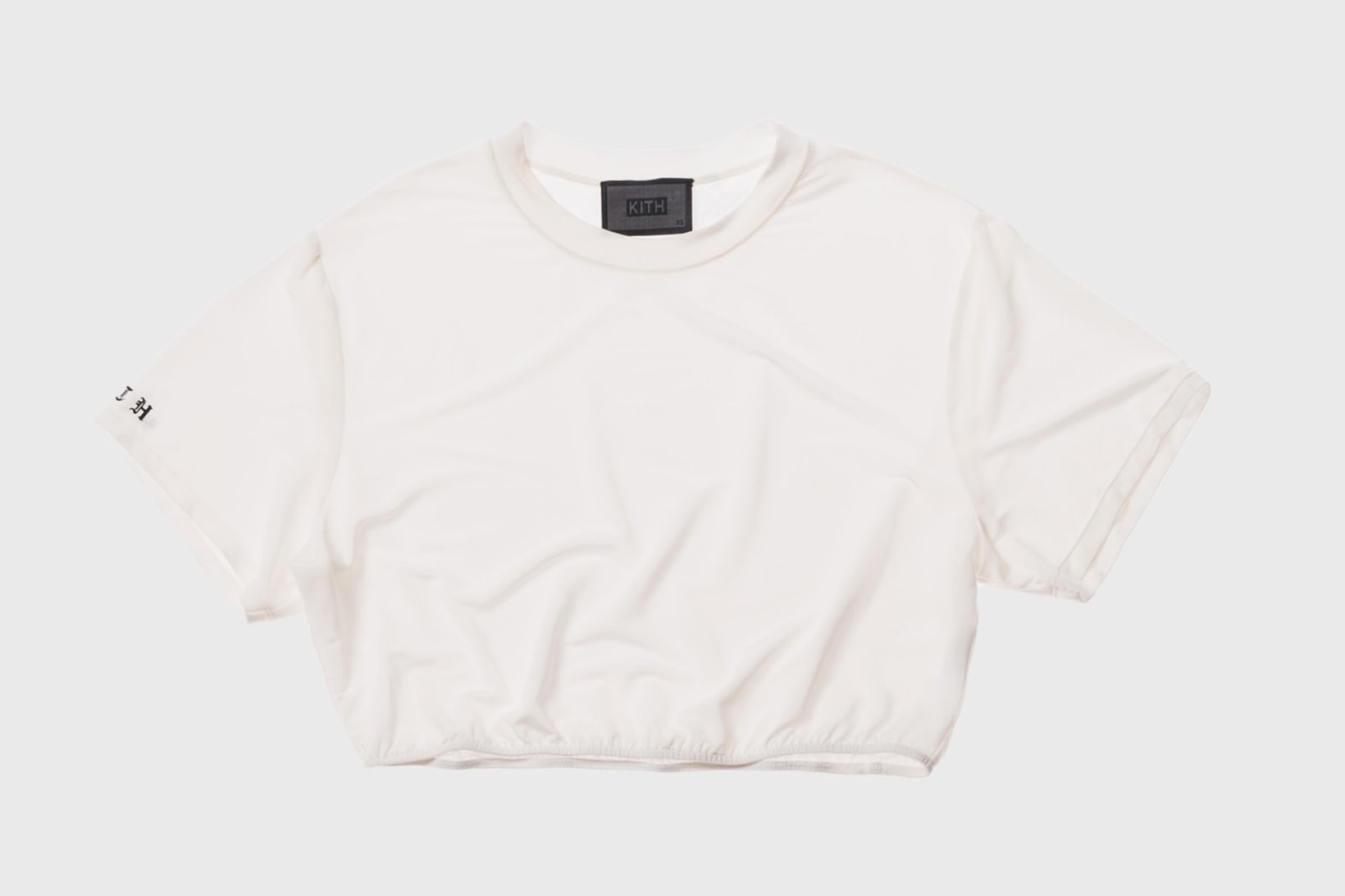 KITH Women Summer 2018 Collection Adele Cropped Tee White