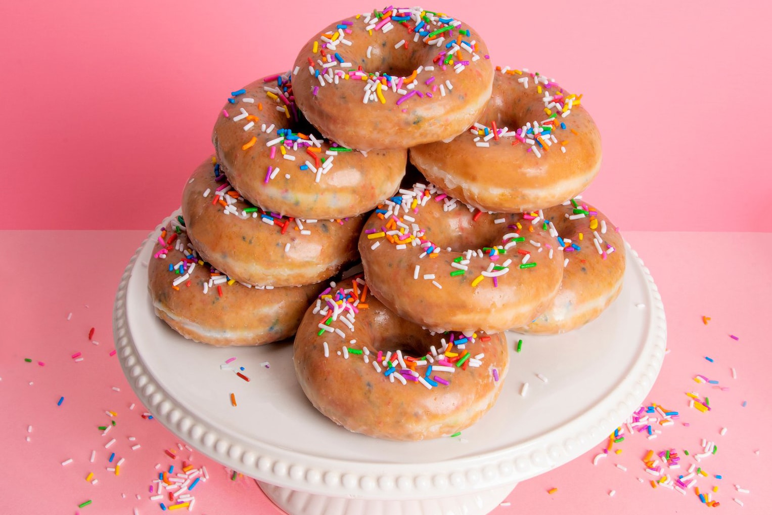 Krispy Kreme Donuts Dozen Dollar Deal 81st Birthday Glazed Confetti