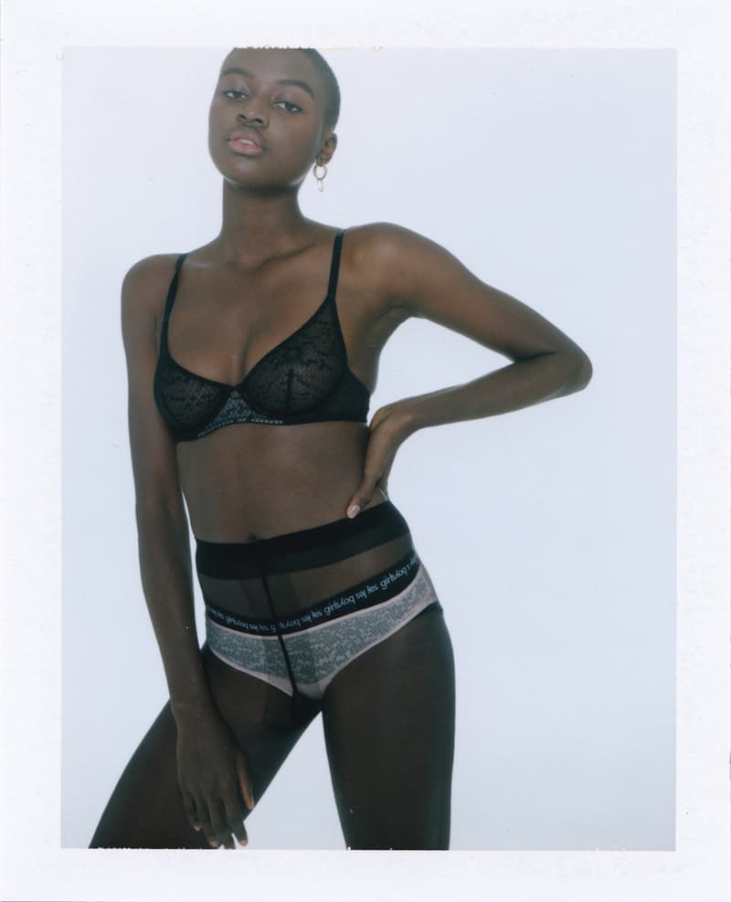 les girls les boys campaign beauty standards Fabien Montique polaroids lingerie unisex