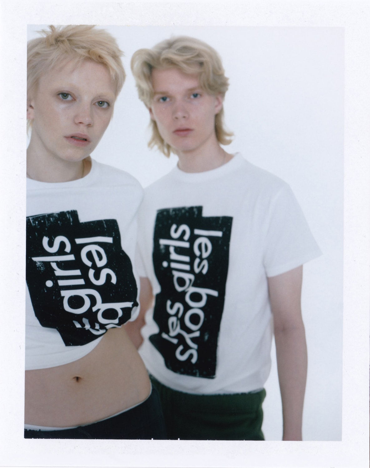 les girls les boys campaign beauty standards Fabien Montique polaroids lingerie unisex