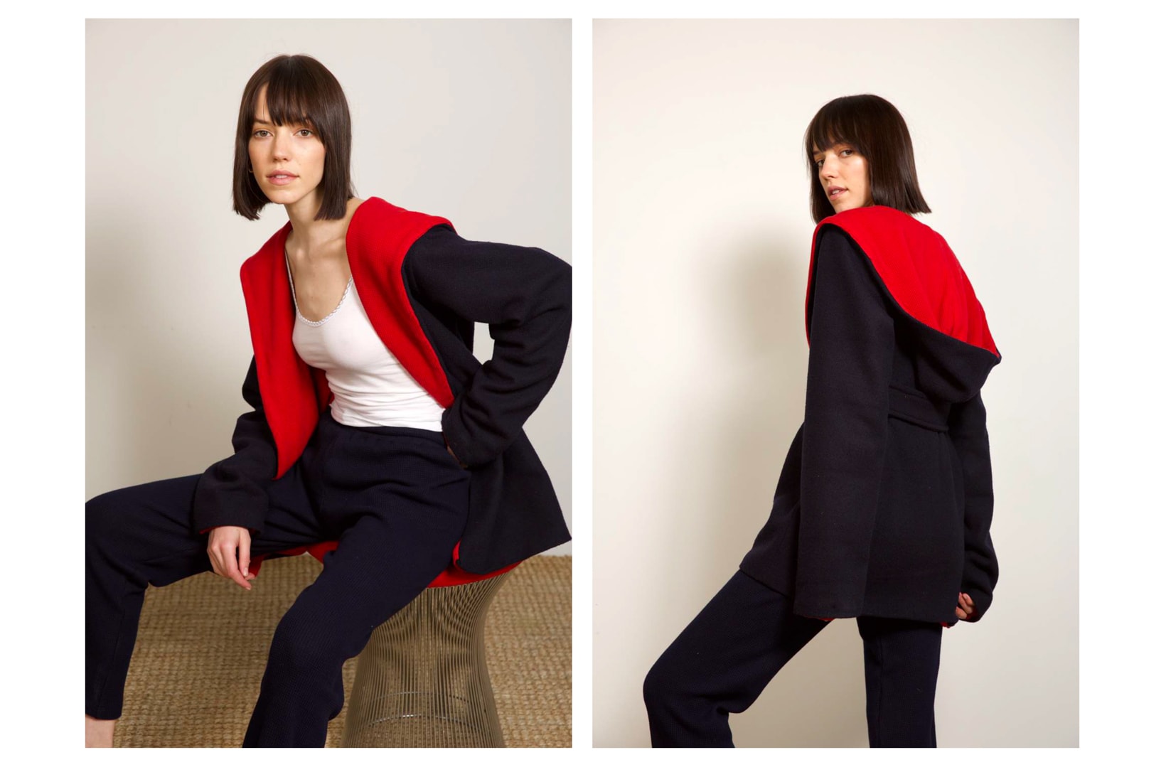 Liana Fall/Winter 2018 Collection Lookbook Lili Jacket Navy Red