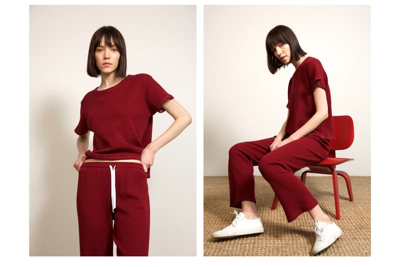 Liana Fall/Winter 2018 Collection Lookbook Thermal Margo Austyn Pant Maroon