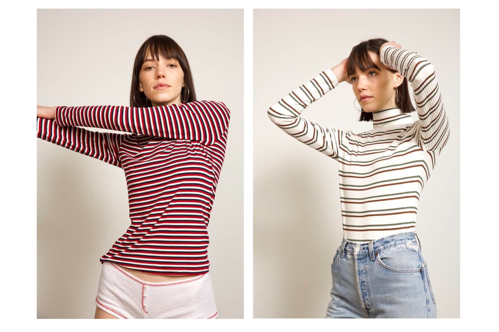 Liana Fall/Winter 2018 Collection Lookbook Walter Rib Red Navy White Green Chocolate