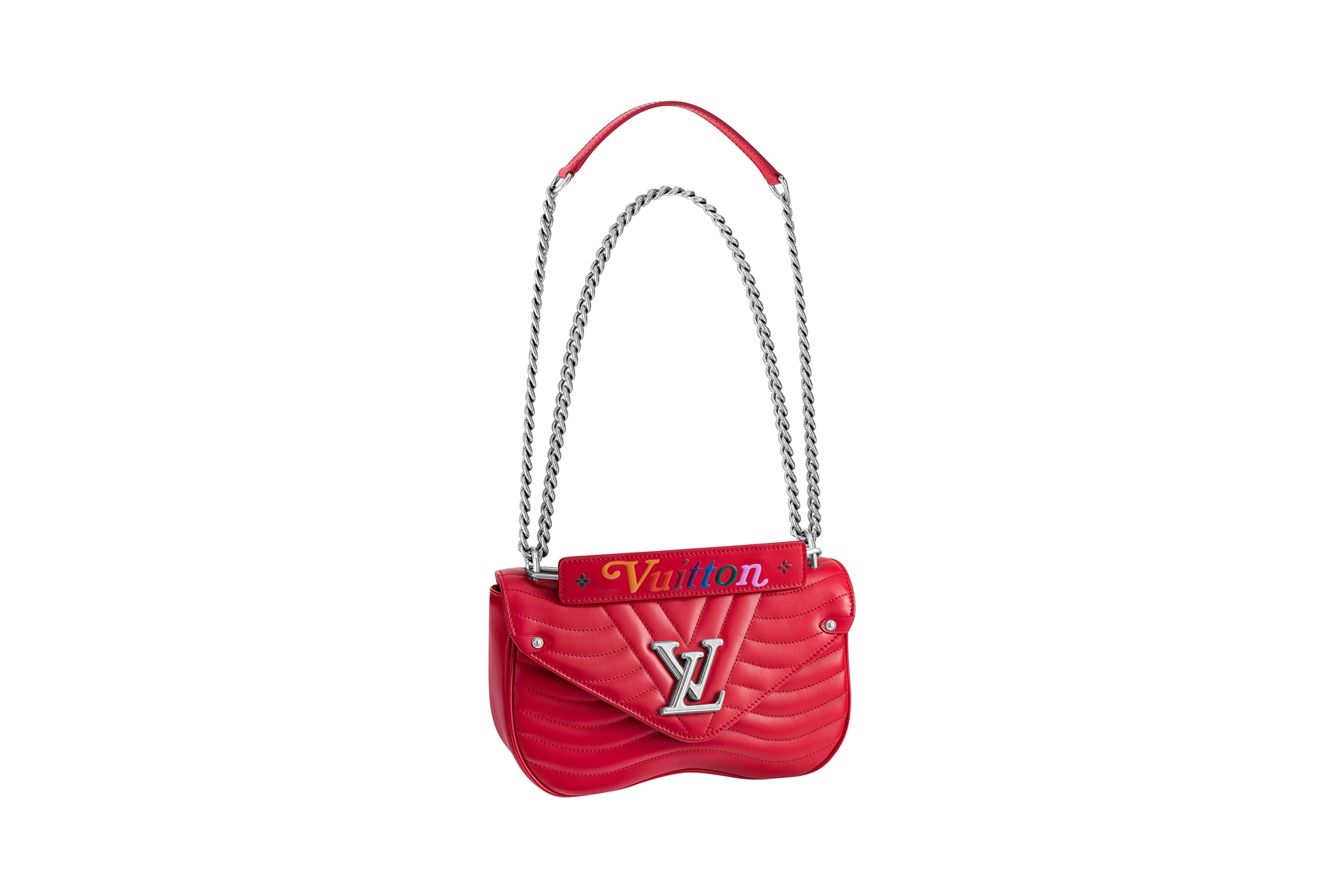 Louis Vuitton New Wave Chain Bag Ecarlate Red Collection