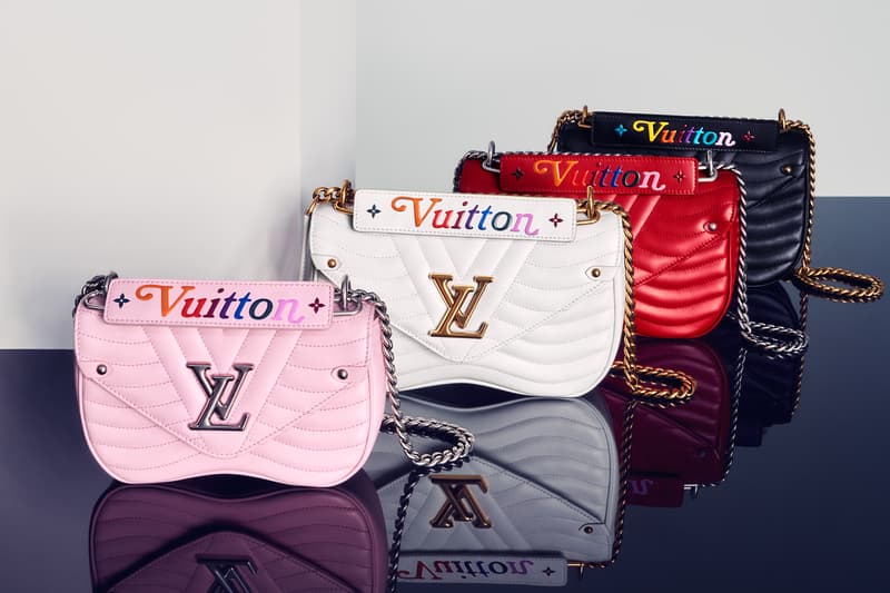 Louis Vuitton New Wave Chain Bag Snow White Smoothie Pink Noir Black Ecarlate Red Malibu Green Collection