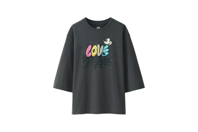 Love & Mickey Mouse Uniqlo UT T-Shirt Collection Grey