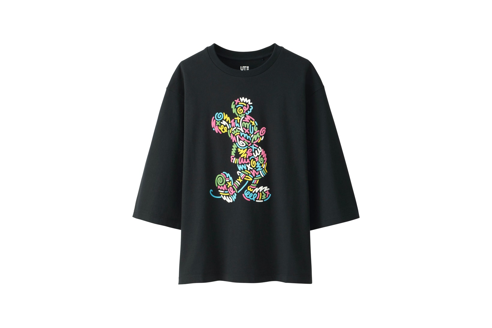Love & Mickey Mouse Uniqlo UT T-Shirt Collection Black