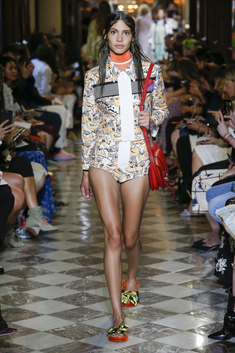 Miu Miu Resort 2019 Show Jacket Shorts Orange White