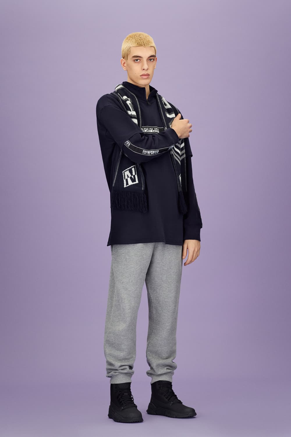 NapapijriFall/Winter 2018 Outerwear Collection Purple Yellow Puffer Jacket Parka