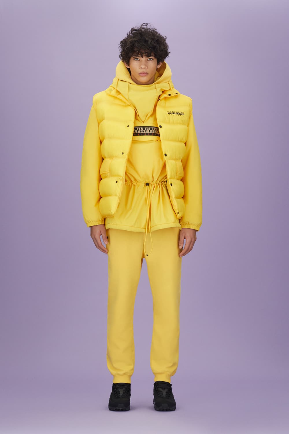 NapapijriFall/Winter 2018 Outerwear Collection Purple Yellow Puffer Jacket Parka