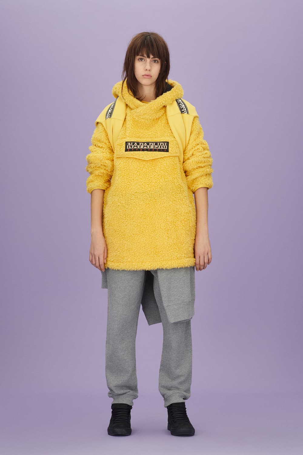 NapapijriFall/Winter 2018 Outerwear Collection Purple Yellow Puffer Jacket Parka