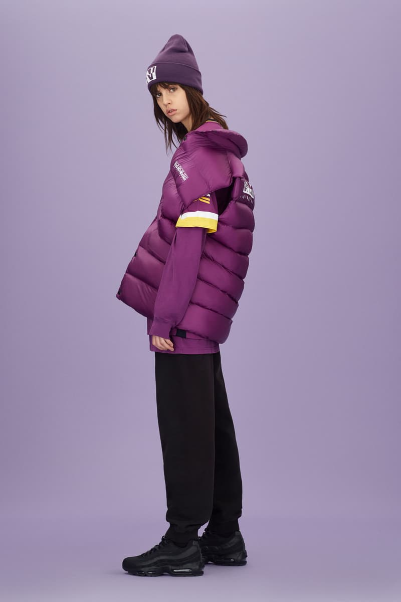 NapapijriFall/Winter 2018 Outerwear Collection Purple Yellow Puffer Jacket Parka