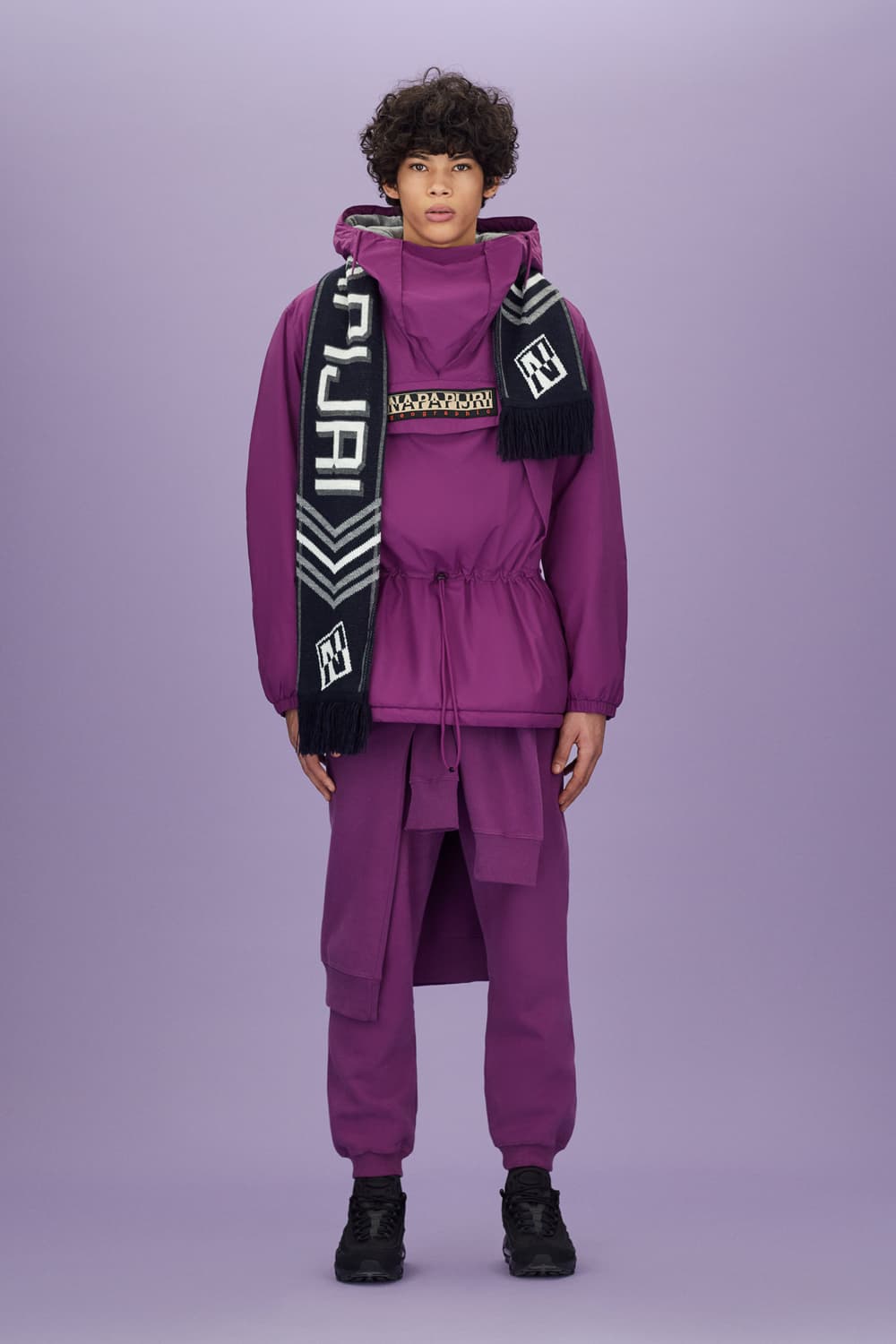 NapapijriFall/Winter 2018 Outerwear Collection Purple Yellow Puffer Jacket Parka