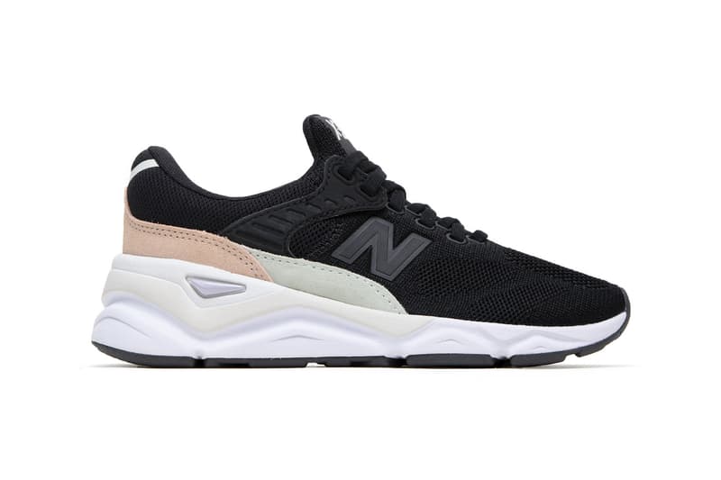 New Balance X90 Chunky Dad Sneaker Moonbeam Flat White Black