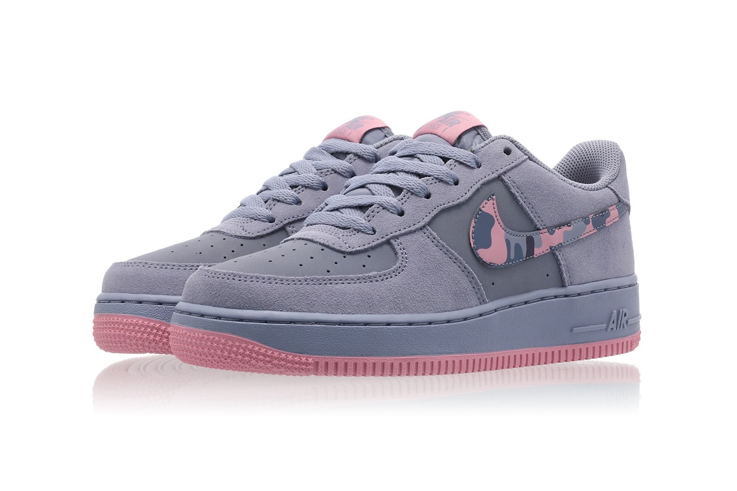 Nike Air Force 1 Elemental Pink Ashen Slate Purple Camo Swoosh