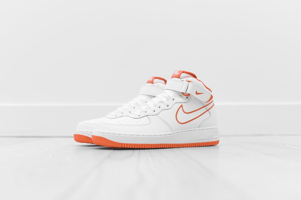 nike air force 1 mid terra orange kith leather strap