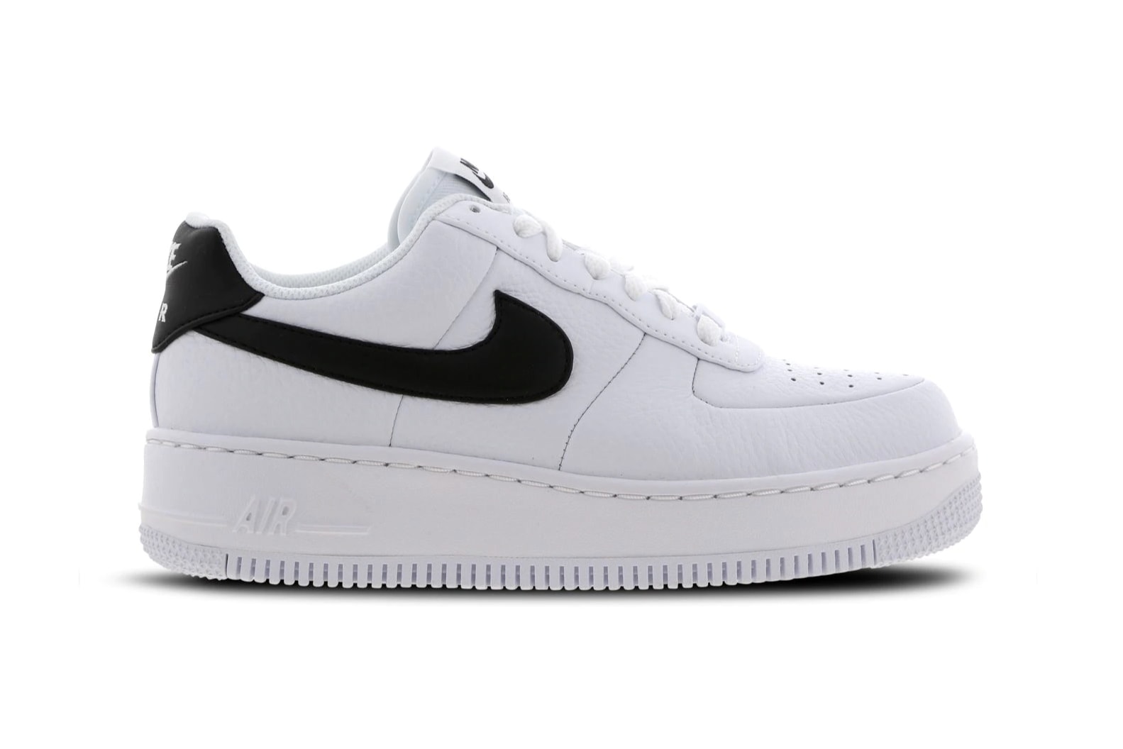 Nike Air Force 1 Upstep Monochrome Black & White Platform Sneakers