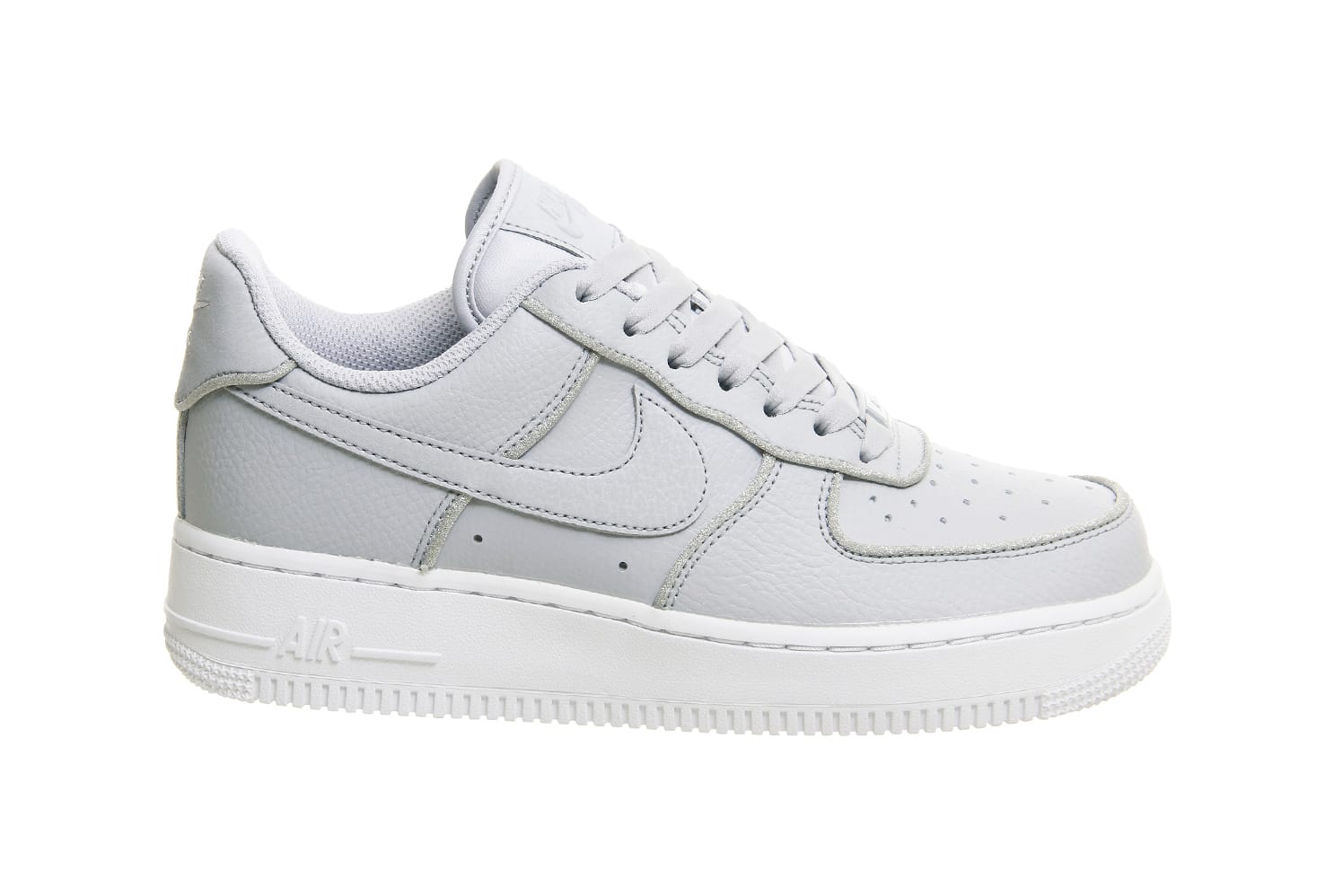 Nike Air Force 1 Wolf Grey With Silver 