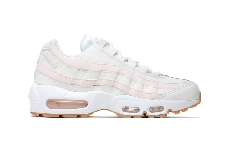 Nike Air Max 95 Pink White Stripe Beige Sneakers