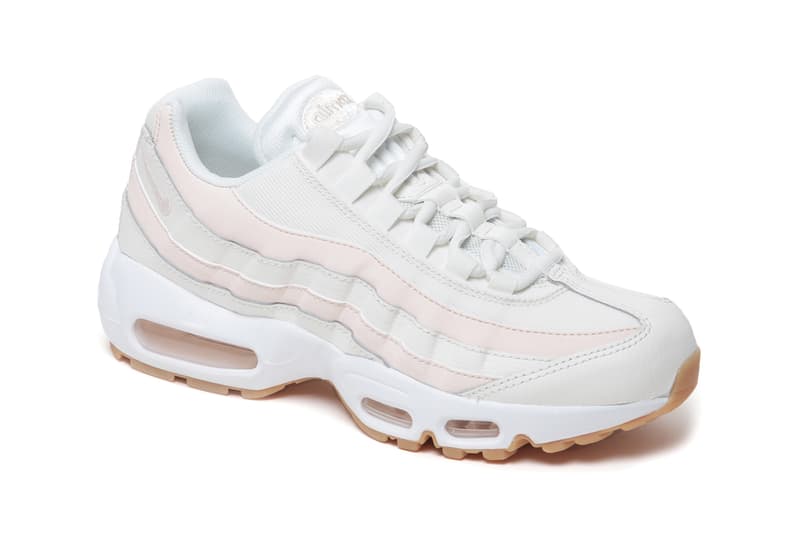 Nike Air Max 95 Pink White Stripe Beige Sneakers