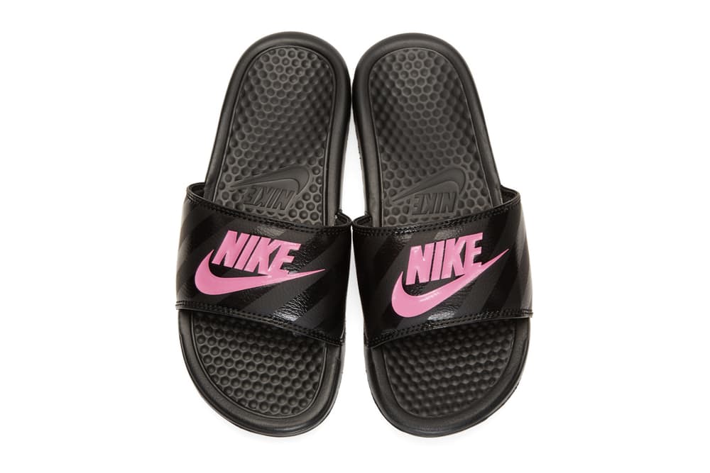 Punta de flecha Dispuesto zona Nike Drops Benassi Slides in Black / Hot Pink | Hypebae