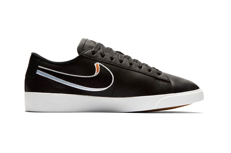 nike blazer low lx 3d swoosh womens exclusive black leather