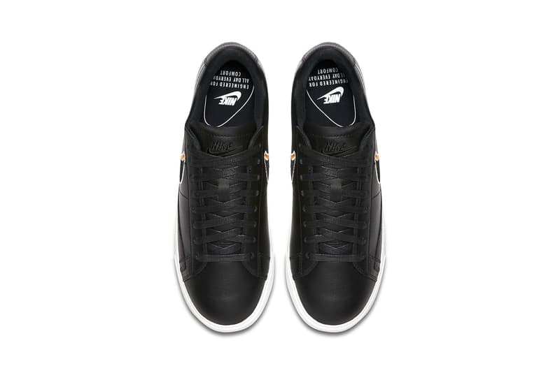 nike blazer low lx 3d swoosh womens exclusive black leather