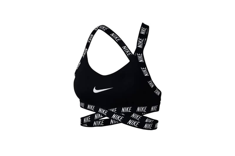 Nike Indy Logo Sports Bra Black White