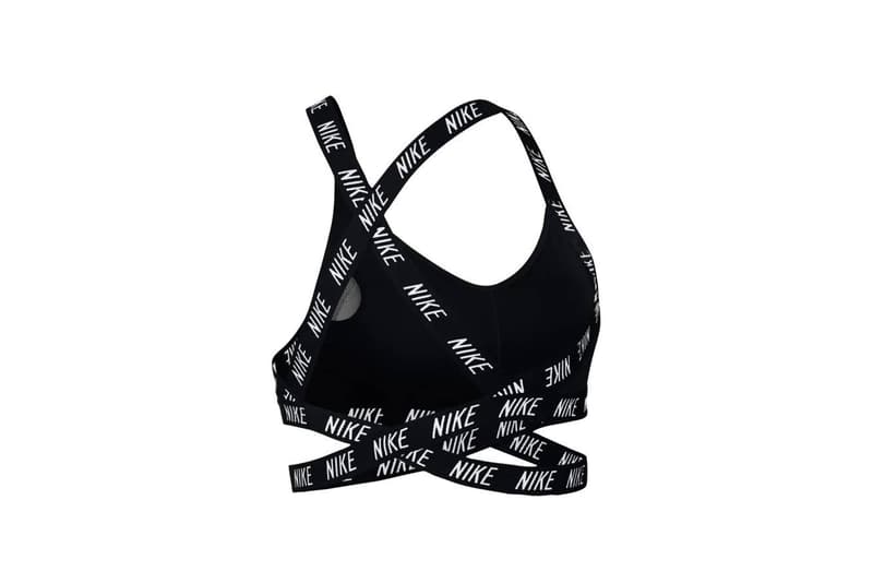 Nike Indy Logo Sports Bra Black White