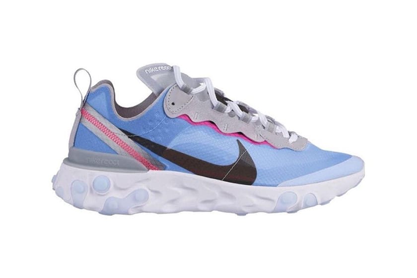 nike react element 87 pink and blue