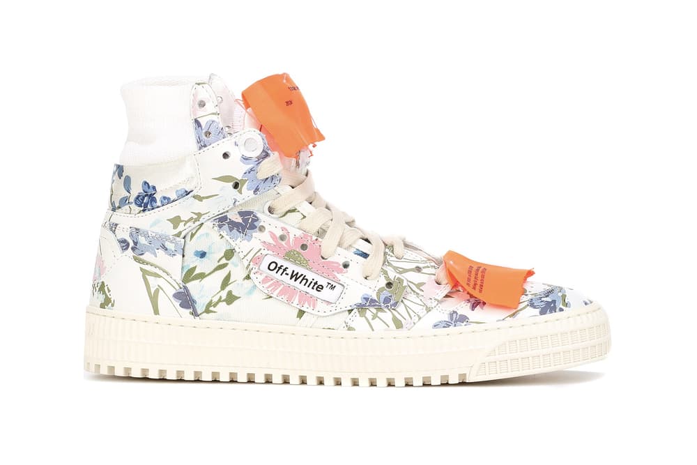 ballon Tåget Email Off-White™ Floral Leather High-Top Sneakers | HYPEBAE