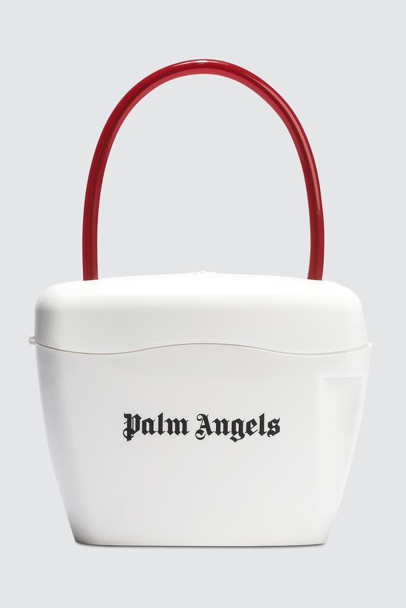 Shoulder Bags Palm Angels White Padlock Bag Light Blue Palm Angels