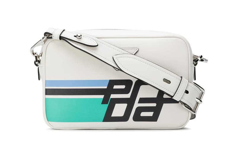 Prada Logo Camera Bag White