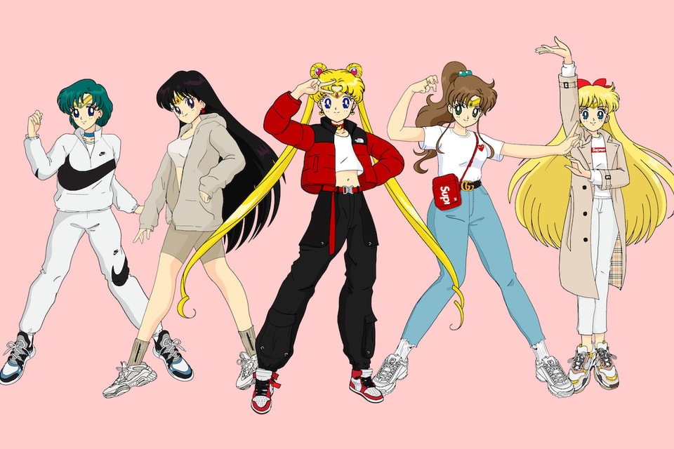 Sailor Moon Character Streetwear Illustrations