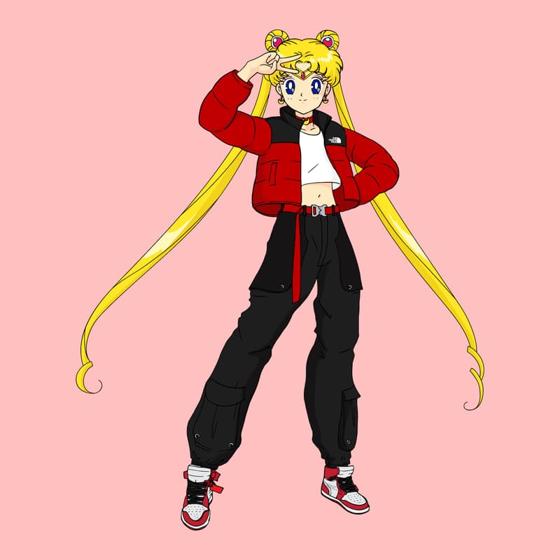 Sailor Moon Character Streetwear Illustrations Louis Vuitton Sneaker Balenciaga Nike Drawings Gucci YEEZY