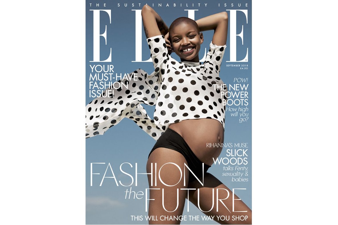 Slick Woods Elle UK September Issue Cover Interview 2018 Baby Gender Name Reveal