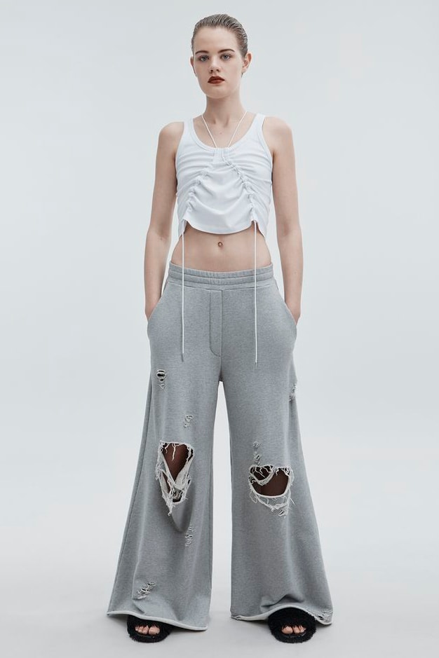 T by Alexander Wang Pre-Fall 2018 Collection High Waist Tank White