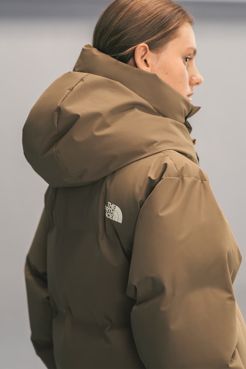 The North Face x HYKE Fall/Winter 2018 Lookbook Outerwear Jackets Puffers Silhouette Streetwear FW 18