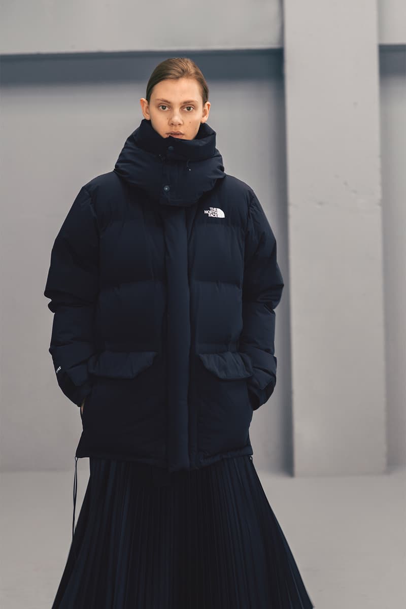 The North Face x HYKE Fall/Winter 2018 Lookbook Outerwear Jackets Puffers Silhouette Streetwear FW 18