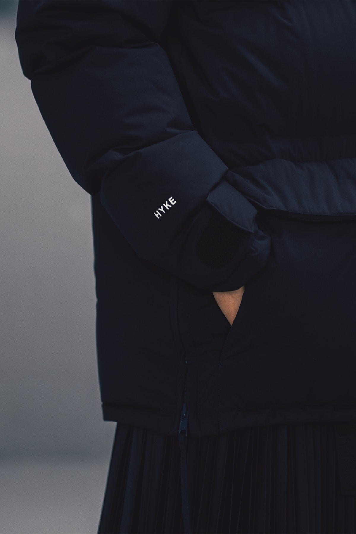 The North Face x HYKE Fall/Winter 2018 Lookbook Outerwear Jackets Puffers Silhouette Streetwear FW 18