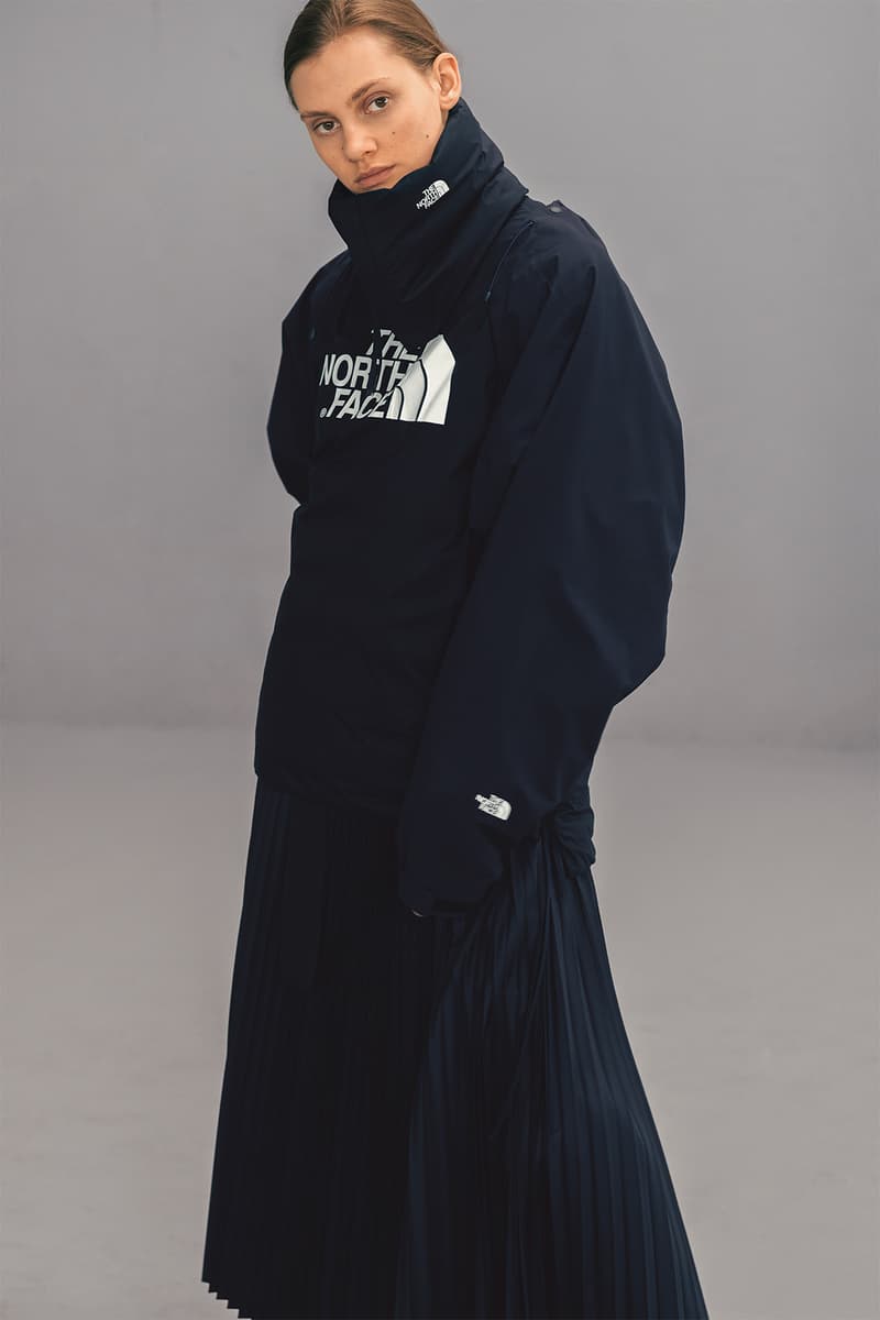 The North Face x HYKE Fall/Winter 2018 Lookbook Outerwear Jackets Puffers Silhouette Streetwear FW 18